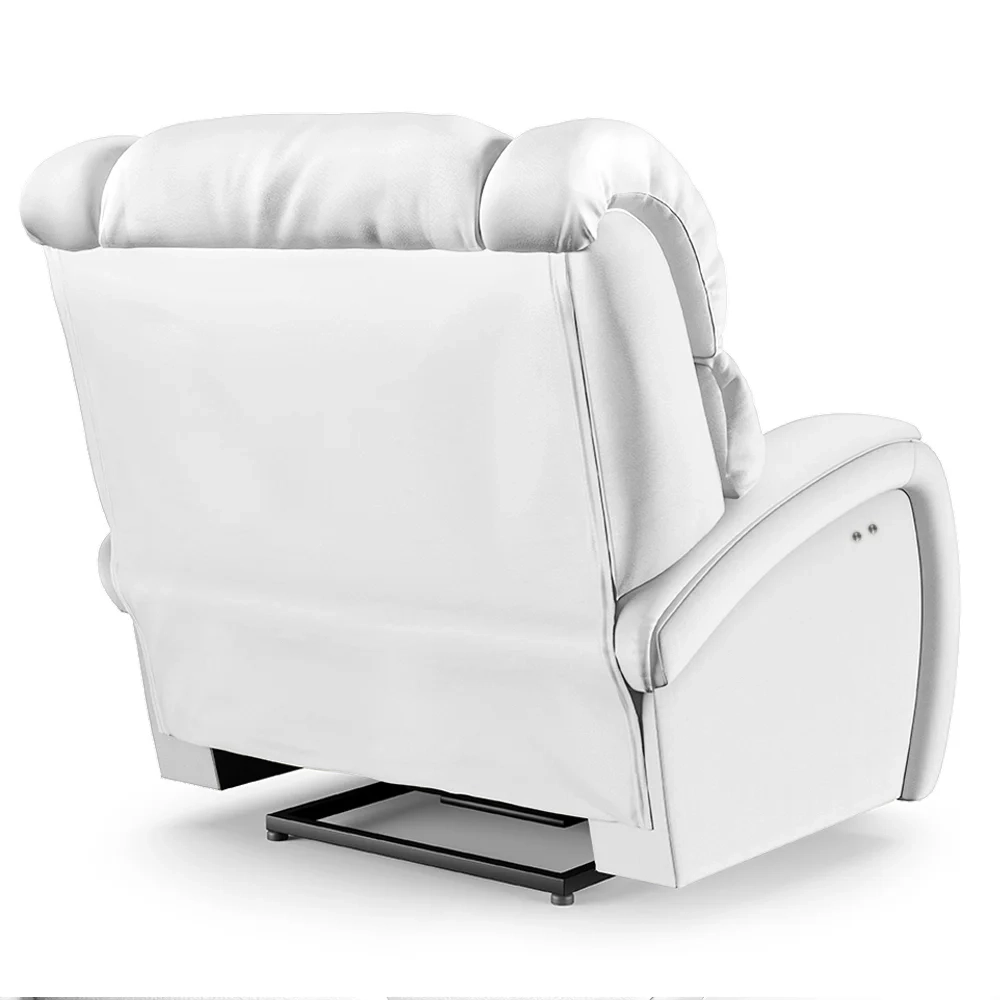 Poltrona do Papai Reclinável Kalie Power Touch Massagem FH9 PU Branco - Mpozenato