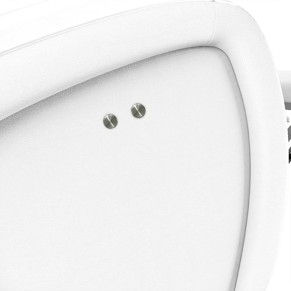 Poltrona do Papai Reclinável Kalie Power Touch Massagem FH9 PU Branco - Mpozenato