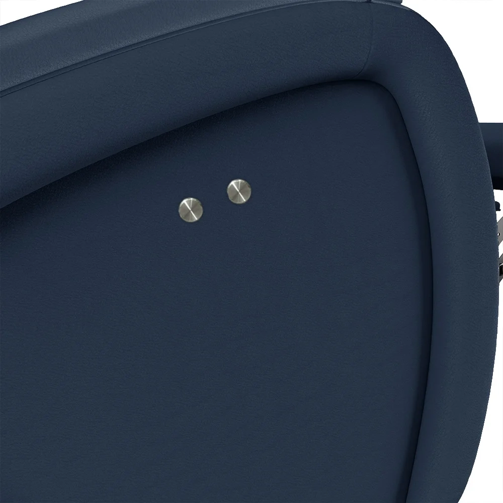 Poltrona do Papai Reclinável Kalie Power Touch Massagem FH9 PU Azul - Mpozenato