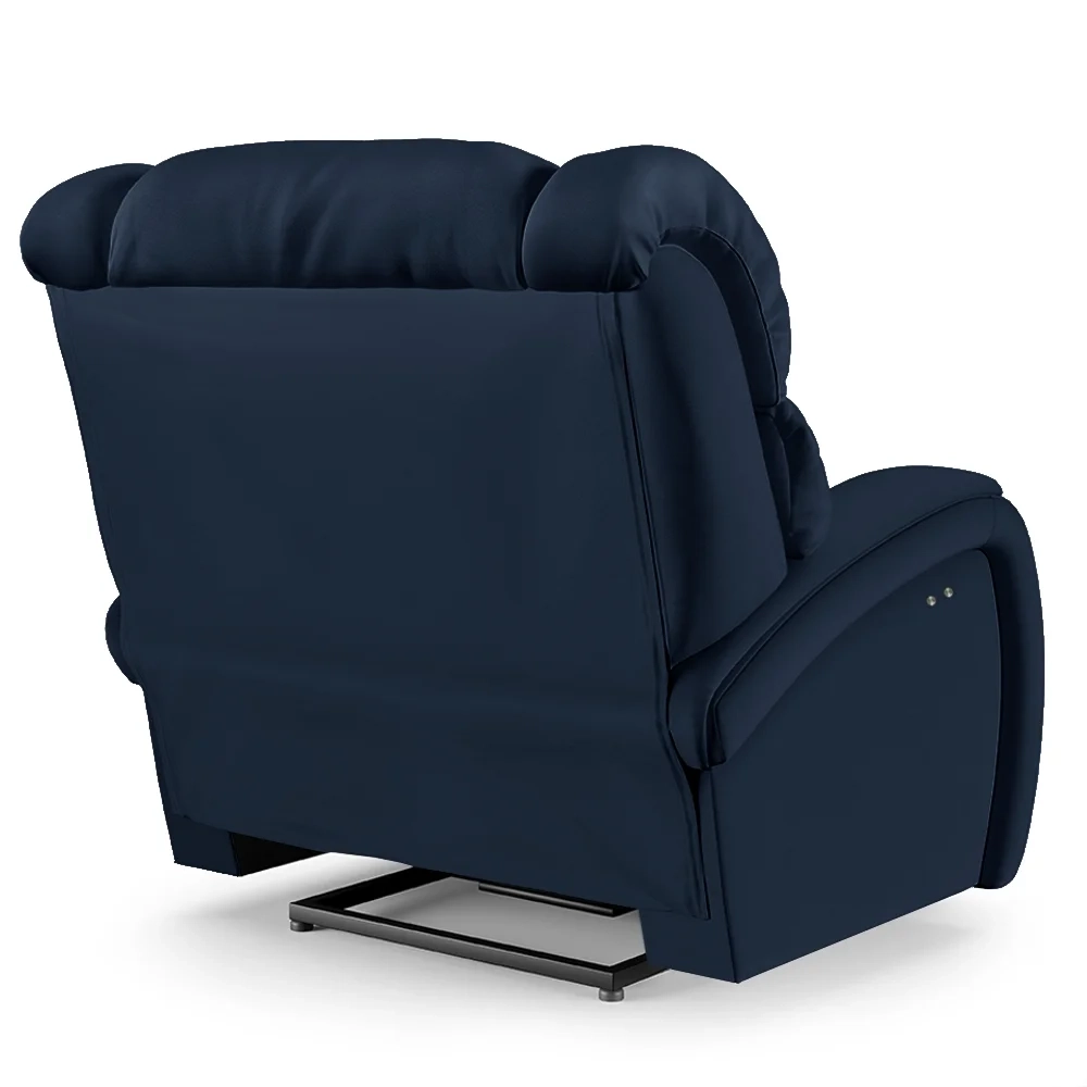 Poltrona do Papai Reclinável Kalie Power Touch Massagem FH9 PU Azul - Mpozenato