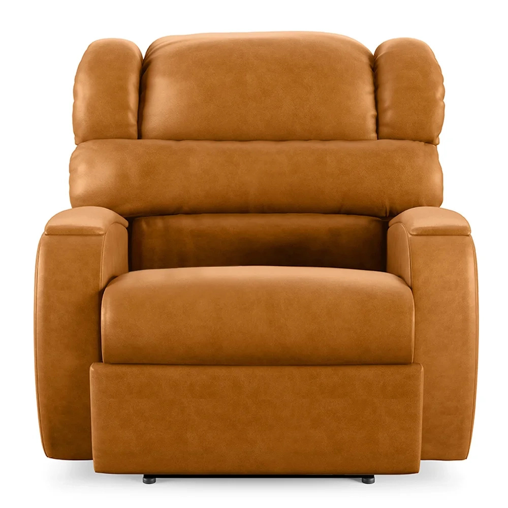 Poltrona do Papai Reclinável Kalie Power Touch Massagem FH9 PU Whisky - Mpozenato