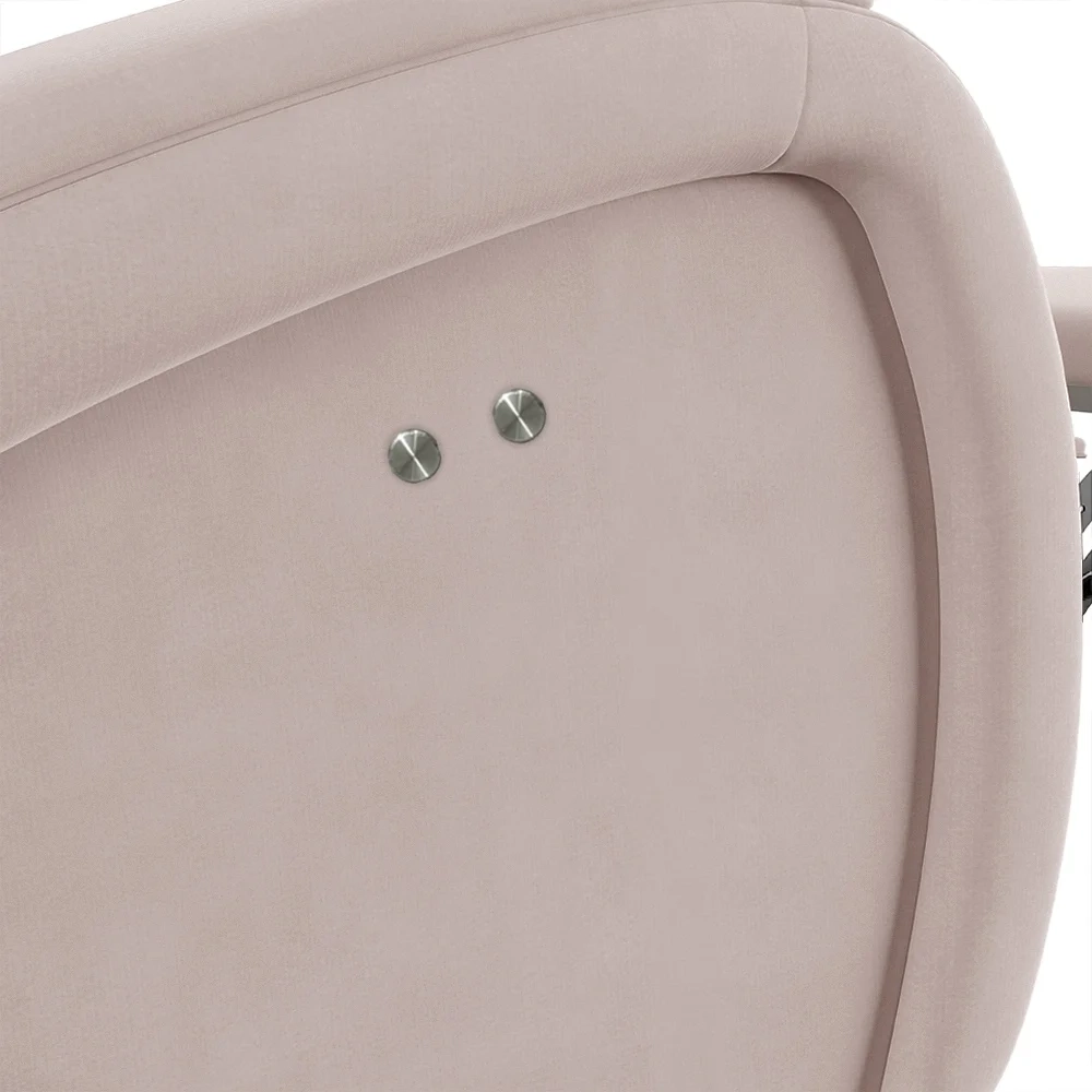 Poltrona do Papai Reclinável Kalie Power Touch Massagem FH9 Veludo Rosê - Mpozenato