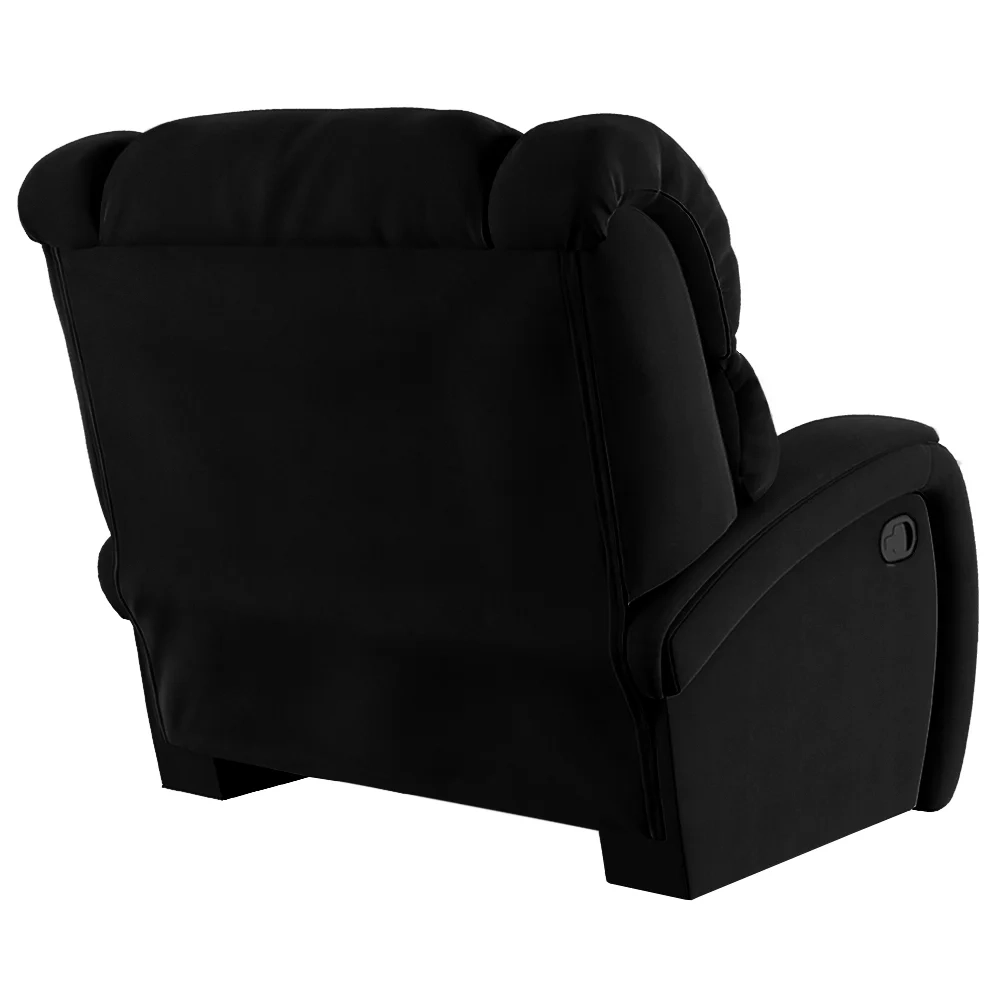 Poltrona do Papai Reclinável Kalie Manual Gatilho FH9 Veludo Preto - Mpozenato