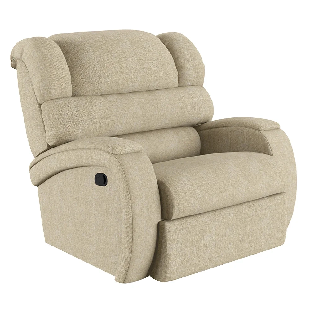 Poltrona do Papai Reclinável Kalie Manual Gatilho FH9 Linho Bege - Mpozenato