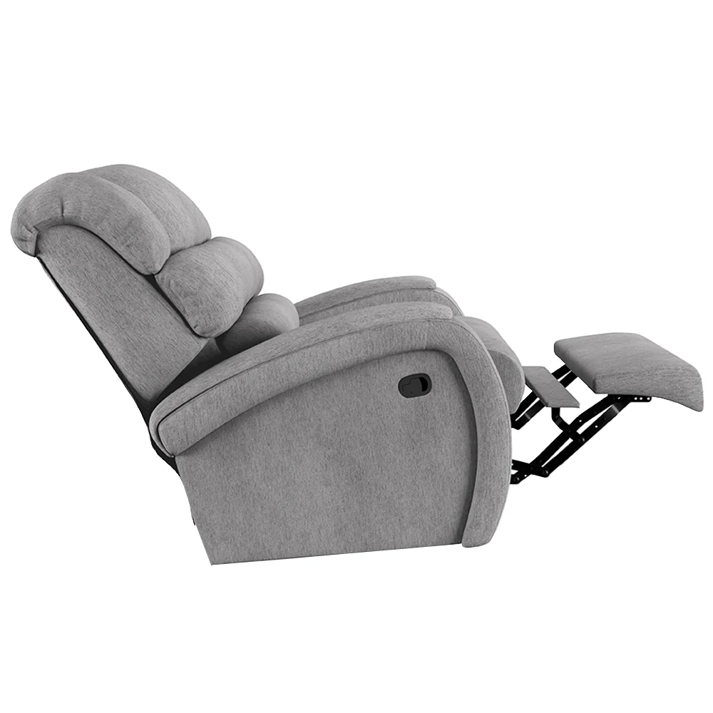 Poltrona do Papai Reclinável Kalie Manual Gatilho FH9 Linho Cinza - Mpozenato