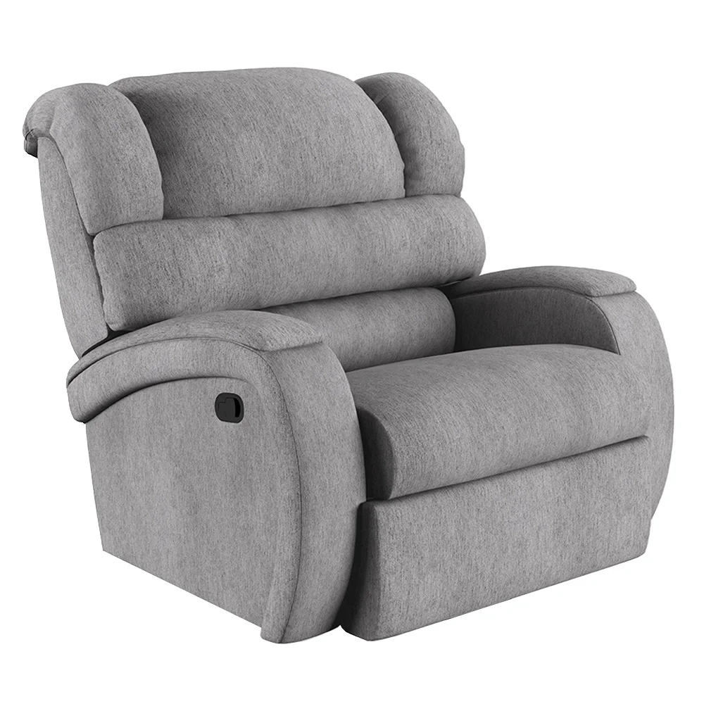 Poltrona do Papai Reclinável Kalie Manual Gatilho FH9 Linho Cinza - Mpozenato