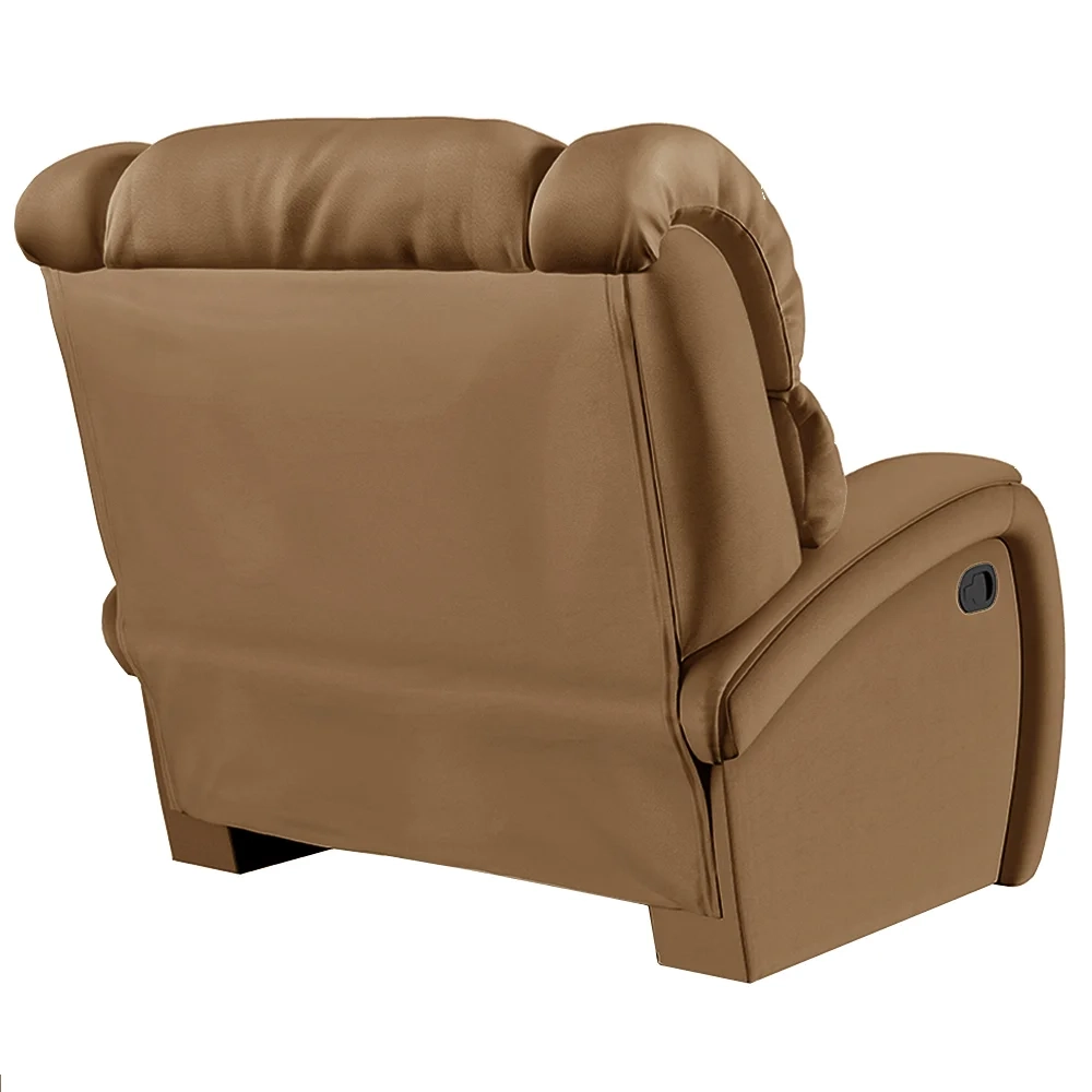 Poltrona do Papai Reclinável Kalie Manual Gatilho FH9 PU Caramelo - Mpozenato