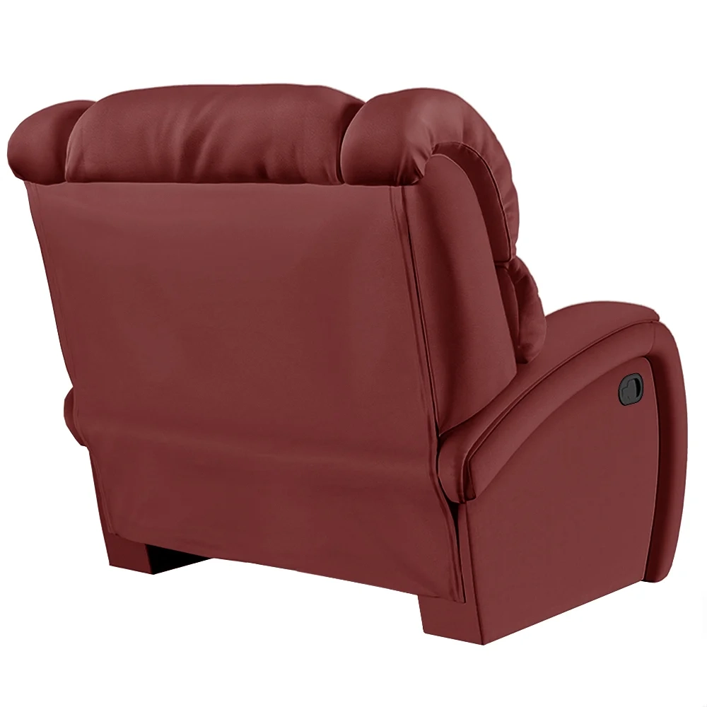 Poltrona do Papai Reclinável Kalie Manual Gatilho FH9 PU Vermelho - Mpozenato