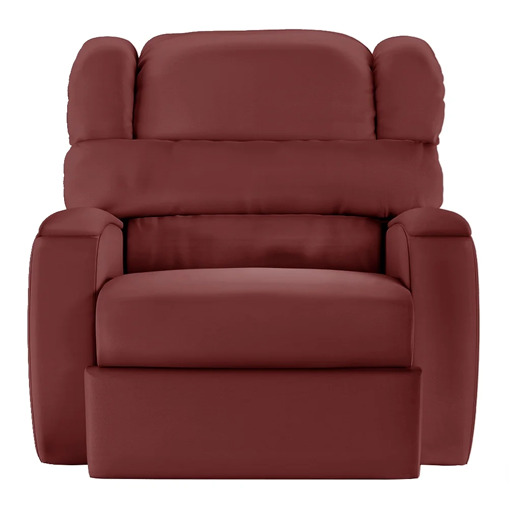 Poltrona do Papai Reclinável Kalie Manual Gatilho FH9 PU Vermelho - Mpozenato