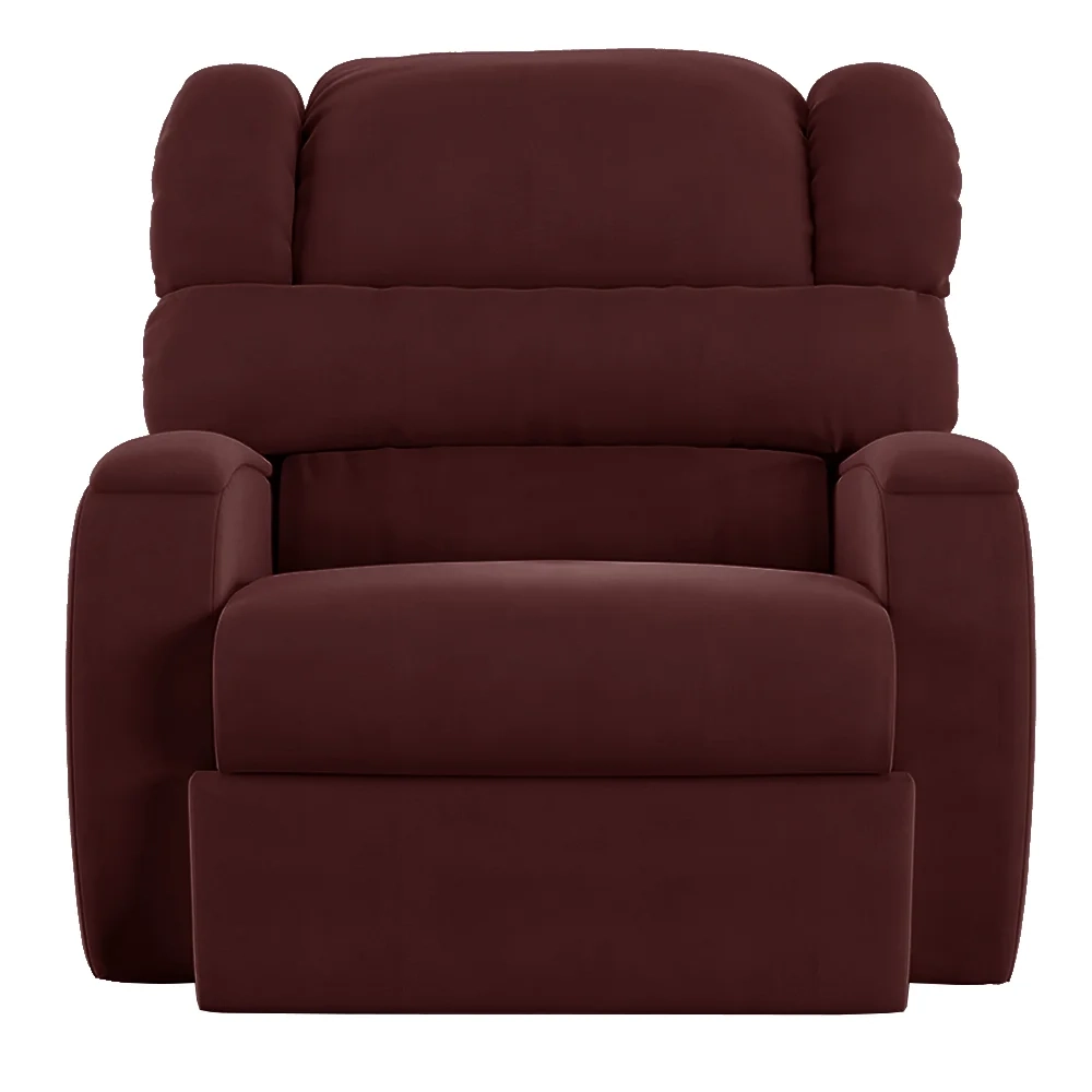 Poltrona do Papai Reclinável Kalie Manual Gatilho FH9 Veludo Vinho - Mpozenato