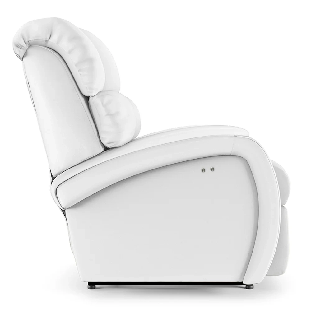 Poltrona do Papai Reclinável Kalie Power Touch USB FH9 PU Branco - Mpozenato