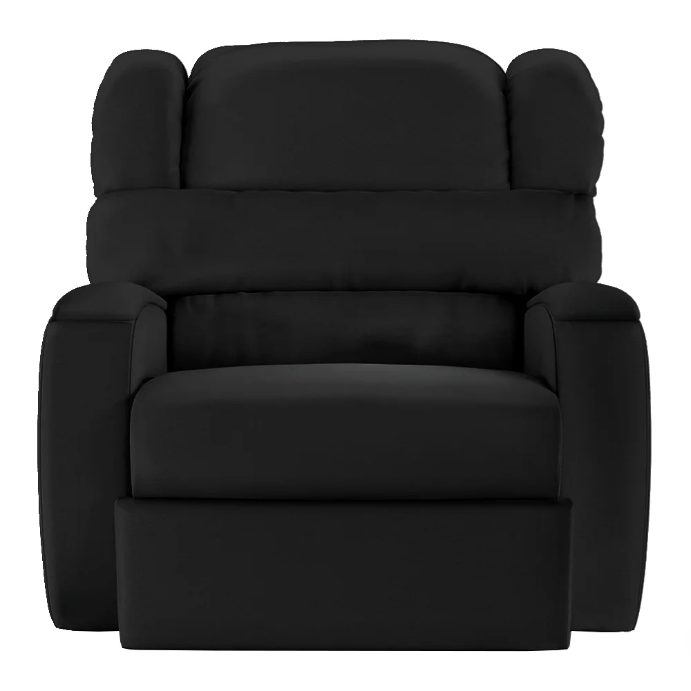 Poltrona do Papai Reclinável Kalie Manual Gatilho FH9 PU Preto - Mpozenato