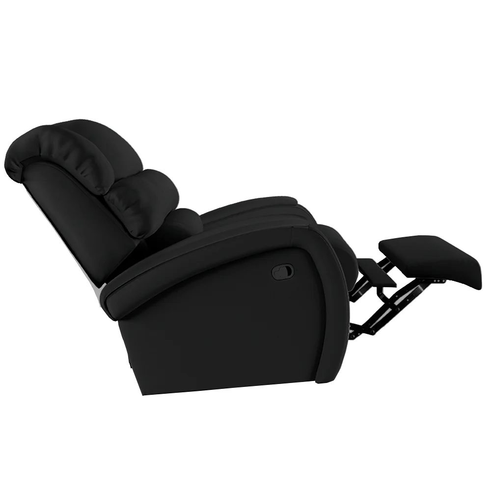 Poltrona do Papai Reclinável Kalie Manual Gatilho FH9 PU Preto - Mpozenato