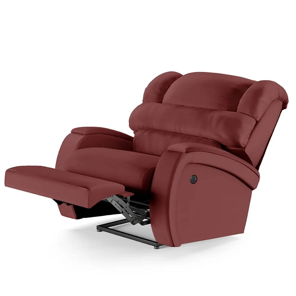 Poltrona do Papai Reclinável Kalie Power Touch USB FH9 PU Vermelho - Mpozenato