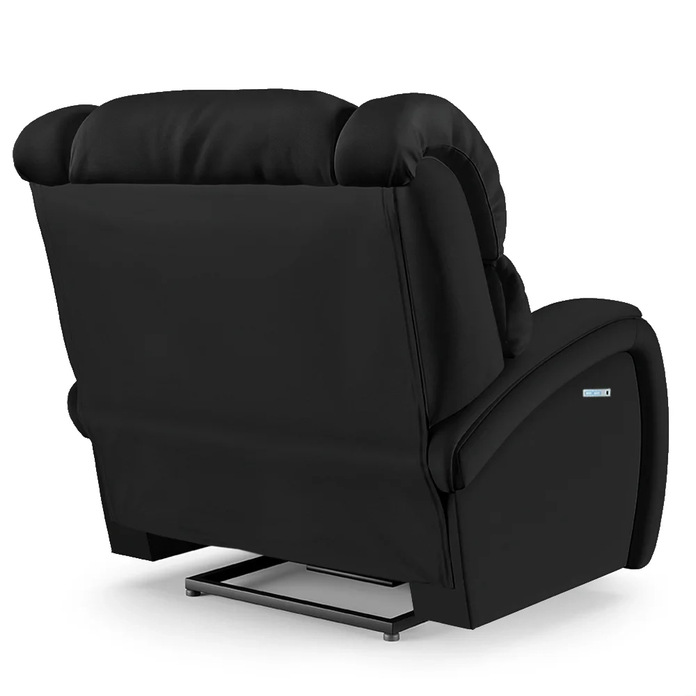 Poltrona do Papai Reclinável Kalie Elétrica Botão LED FH9 PU Preto - Mpozenato