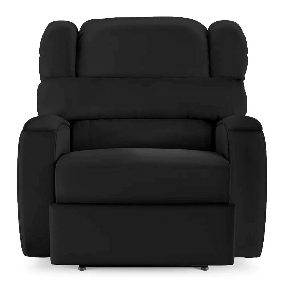 Poltrona do Papai Reclinável Kalie Elétrica Botão LED FH9 PU Preto - Mpozenato