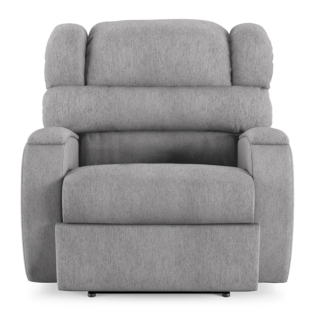 Poltrona do Papai Reclinável Kalie Elétrica Botão LED Massagem FH9 Linho Cinza - Mpozenato