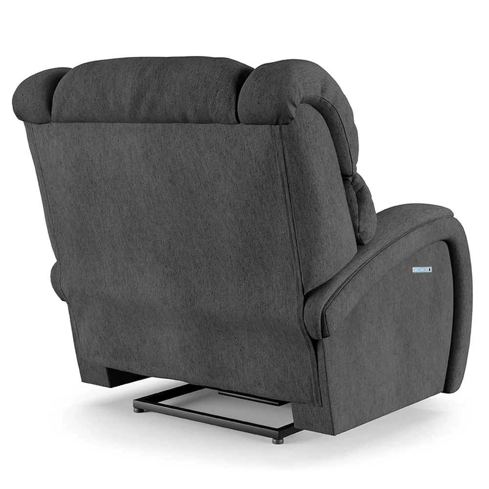Poltrona do Papai Reclinável Kalie Elétrica Botão LED Massagem FH9 Linho Grafite - Mpozenato