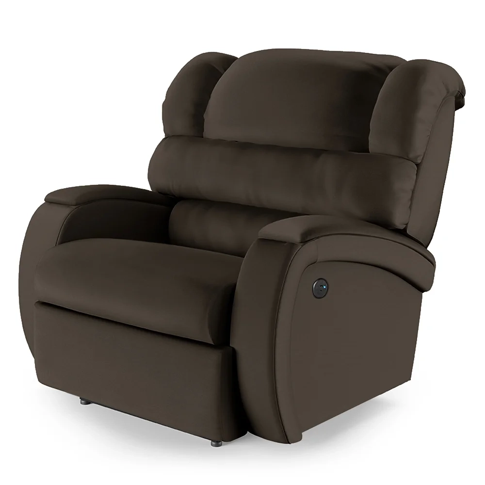 Poltrona do Papai Reclinável Kalie Power Touch USB FH9 PU Marrom - Mpozenato