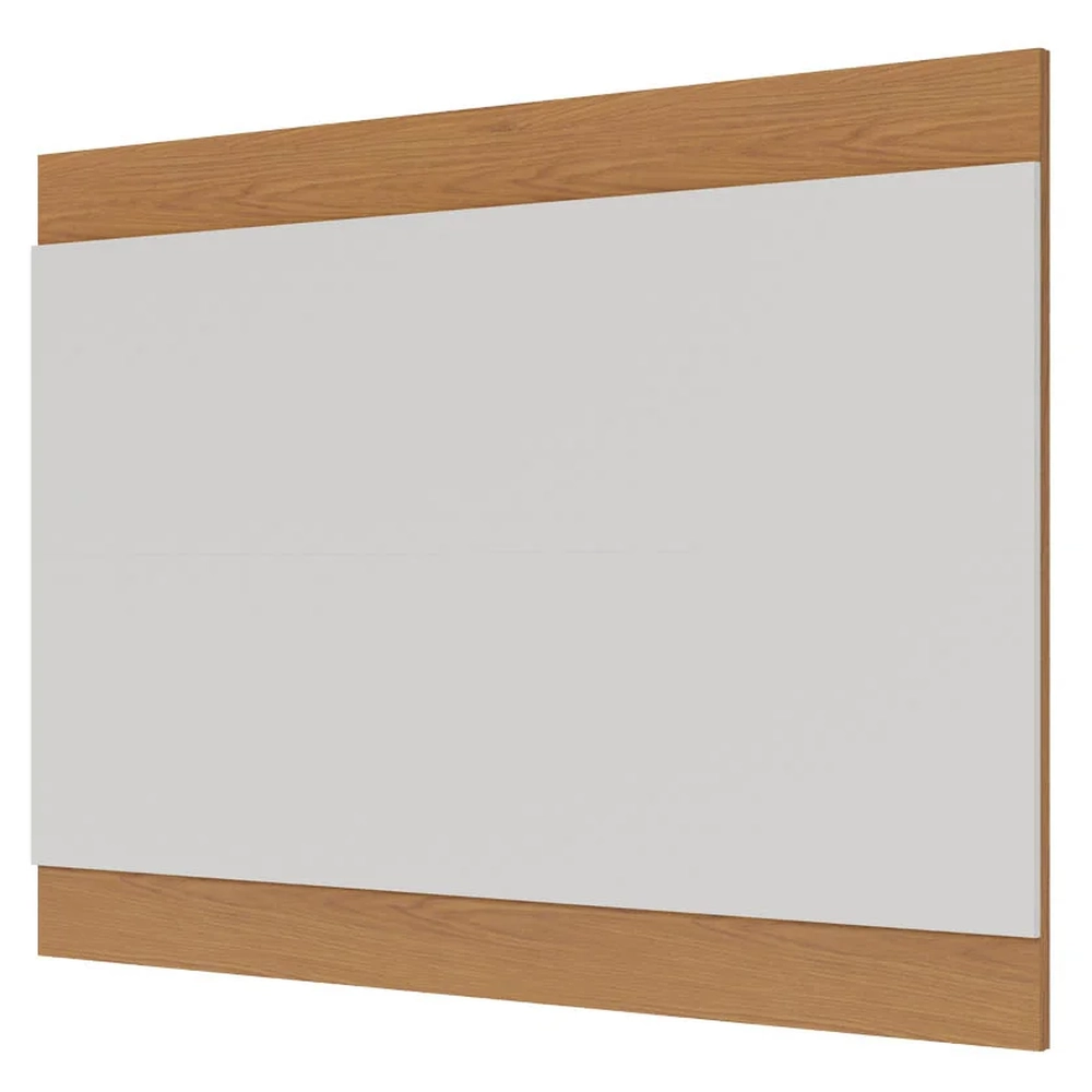 Painel para TV Suspenso 75 Pol 200cm Chile C05 Off White Matte/Freijó - Mpozenato