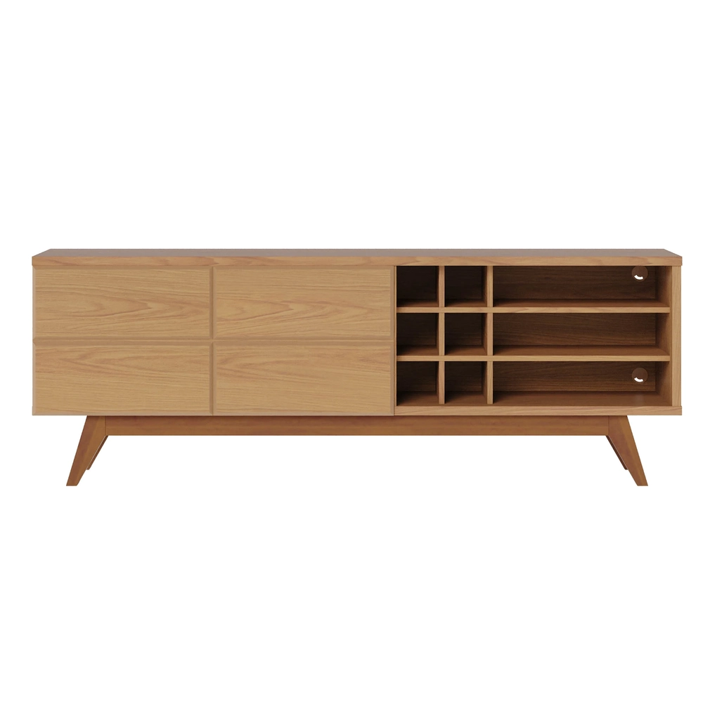 Rack para Sala Bancada de TV 70 Pol 180cm Noruega C05 Freijó - Mpozenato