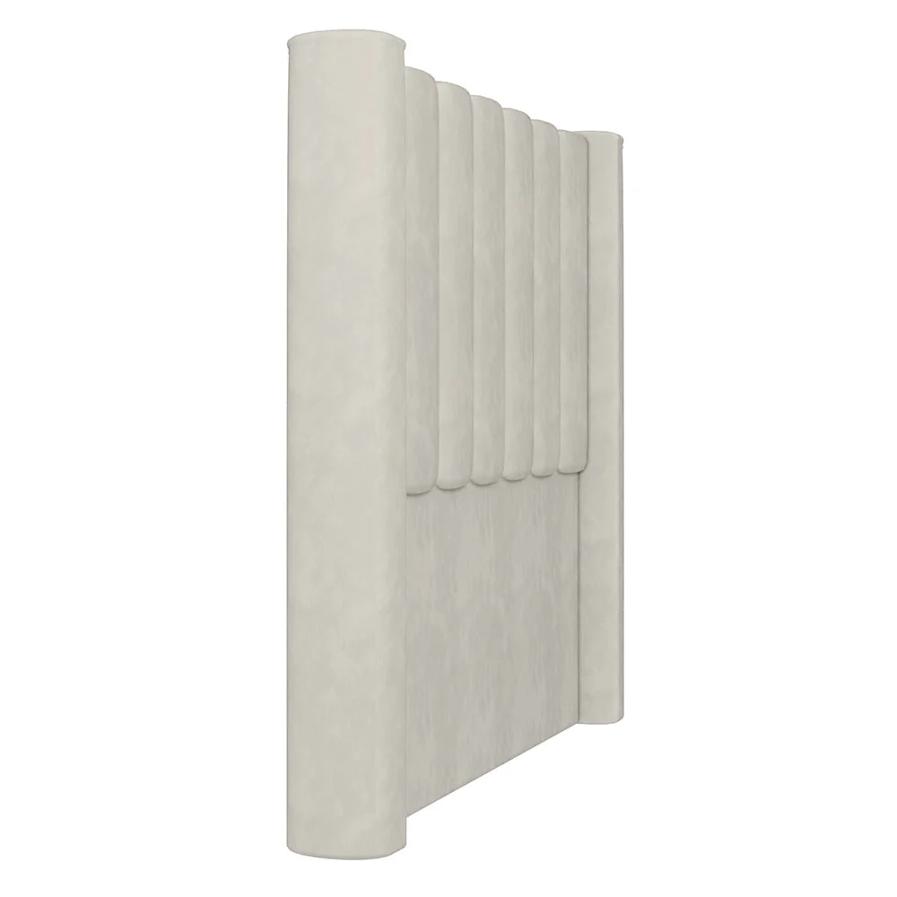 Cabeceira Casal Cama Box 140cm Claire Z04 Veludo Bege - Mpozenato