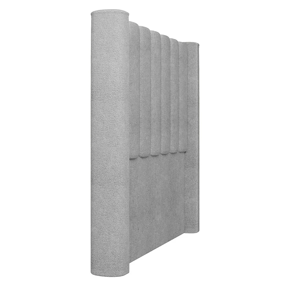 Cabeceira Casal Queen Cama Box 160cm Claire Z04 Boucle Cinza - Mpozenato