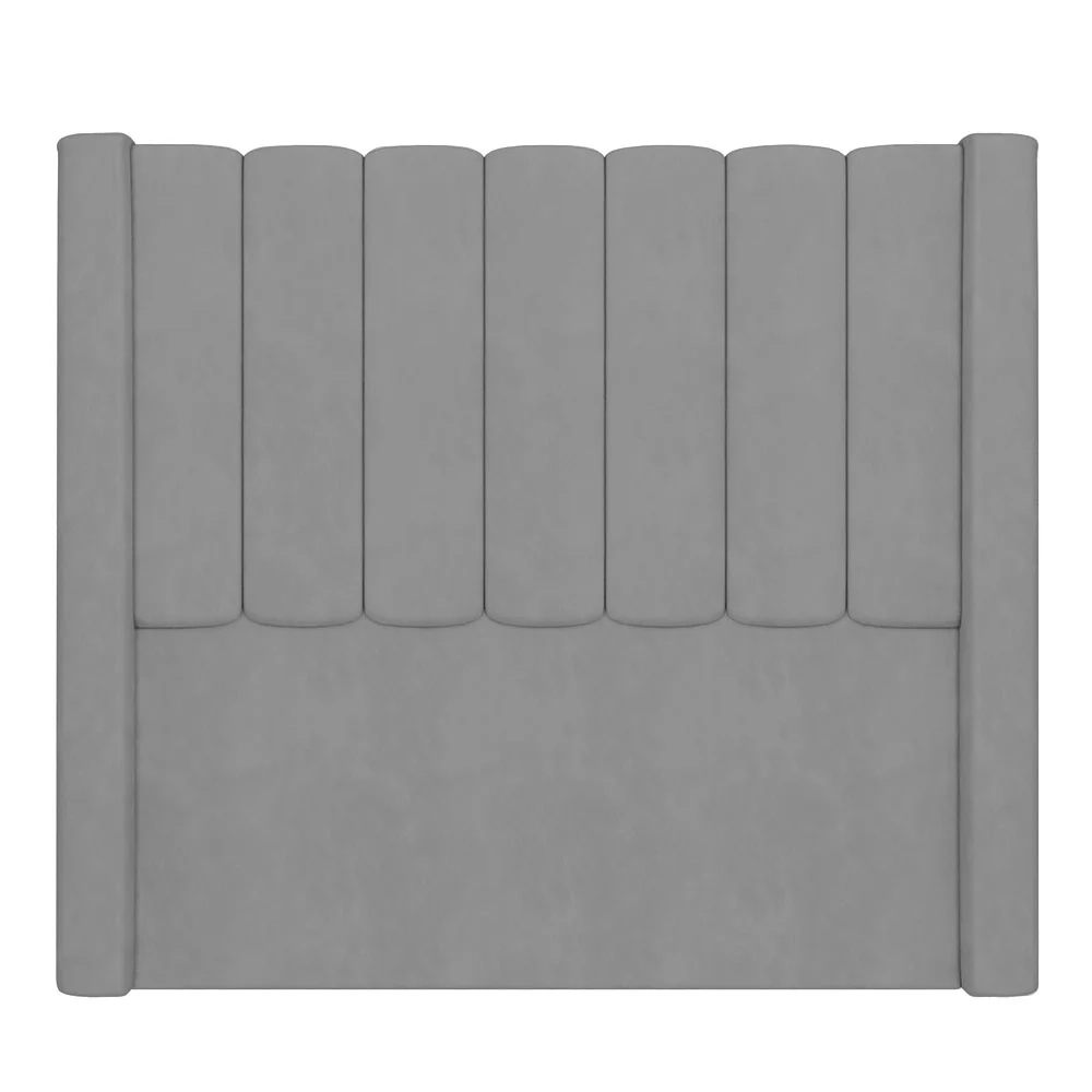 Cabeceira Casal Queen Cama Box 160cm Claire Z04 Veludo Cinza - Mpozenato