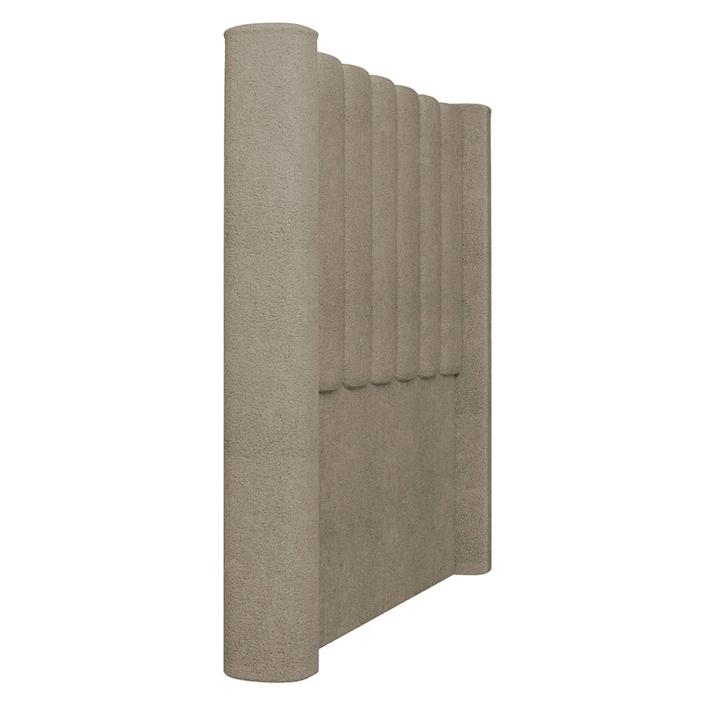 Cabeceira Casal King Cama Box 195cm Claire Z04 Boucle Capuccino - Mpozenato