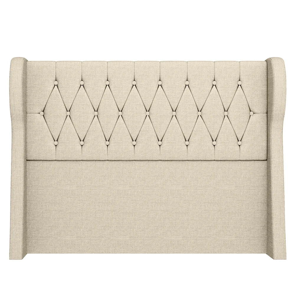 Cabeceira Casal Cama Box 140cm Malva Z04 Linho Bege - Mpozenato