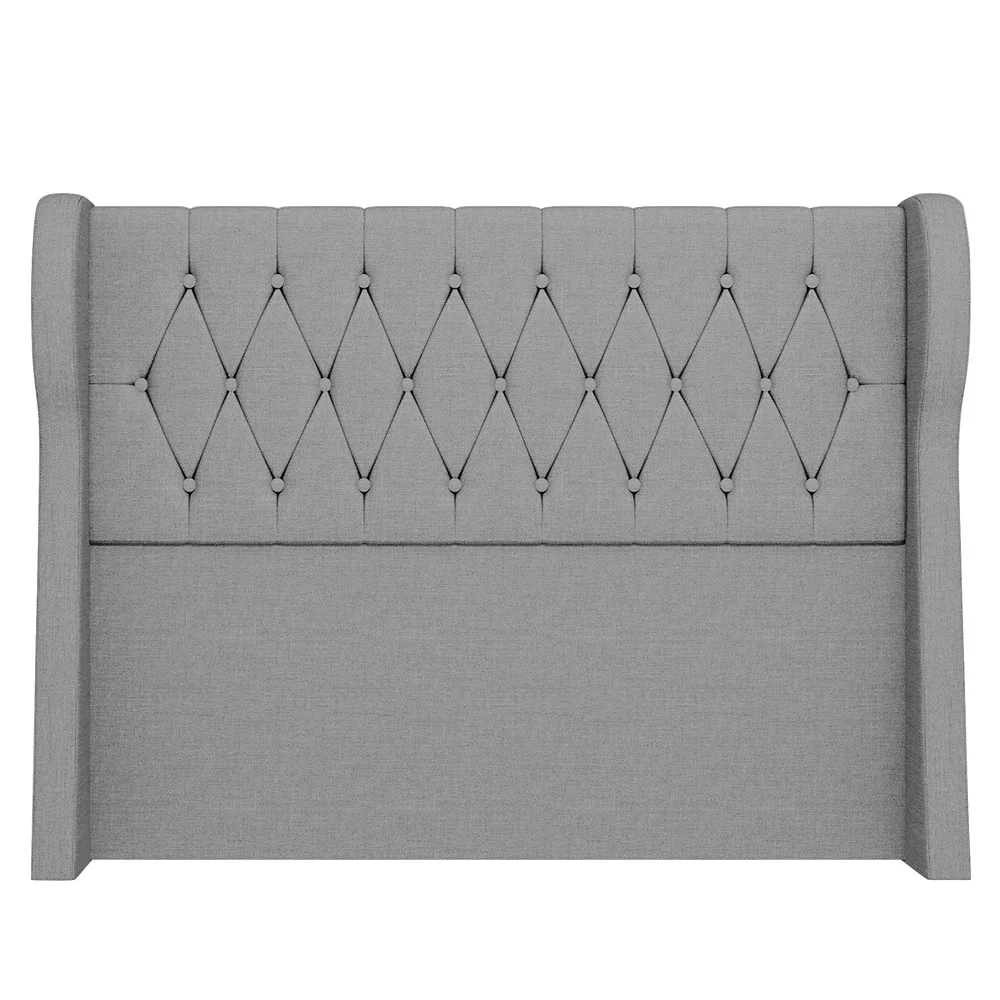 Cabeceira Casal Cama Box 140cm Malva Z04 Linho Cinza - Mpozenato