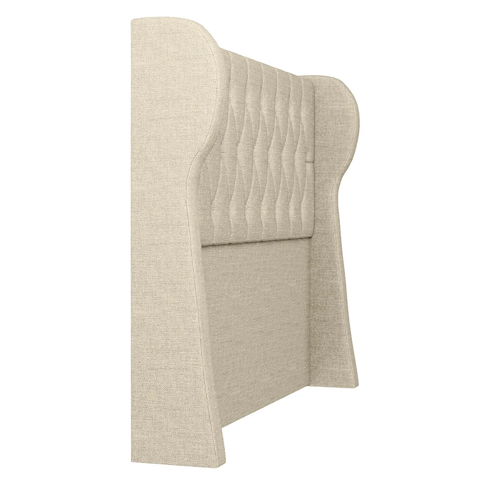 Cabeceira Casal Queen Cama Box 160cm Malva Z04 Linho Bege - Mpozenato