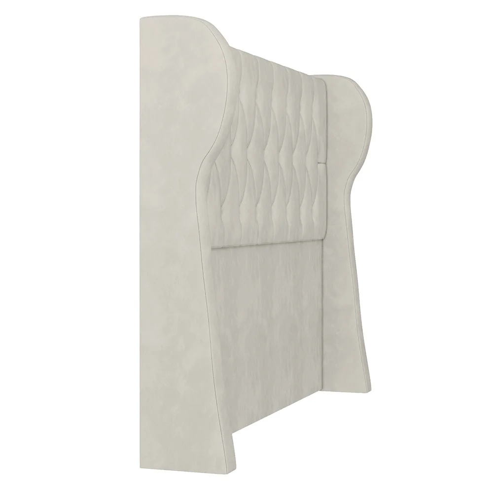 Cabeceira Casal Queen Cama Box 160cm Malva Z04 Veludo Bege - Mpozenato