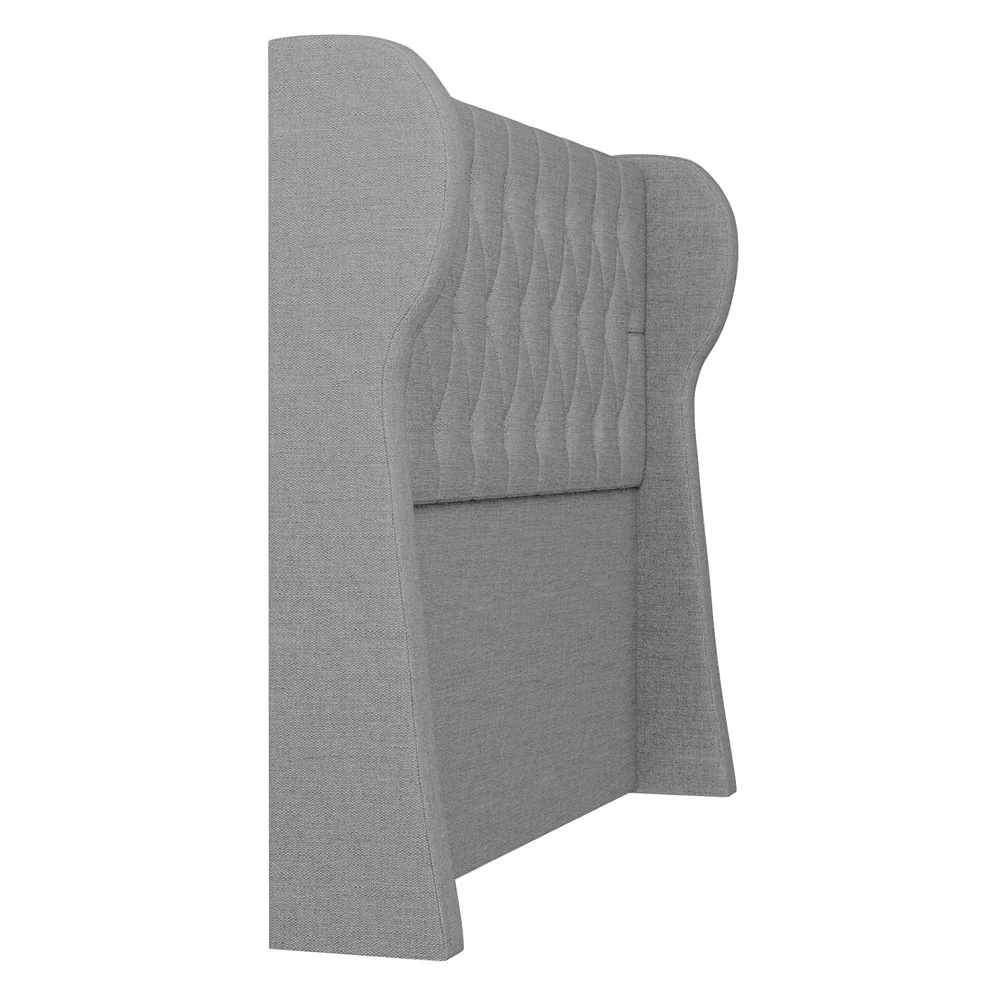 Cabeceira Casal King Cama Box 195cm Malva Z04 Linho Cinza - Mpozenato