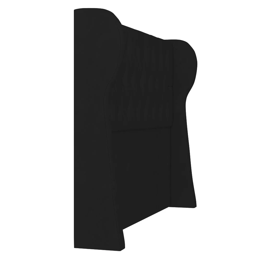 Cabeceira Casal King Cama Box 195cm Malva Z04 Veludo Preto - Mpozenato