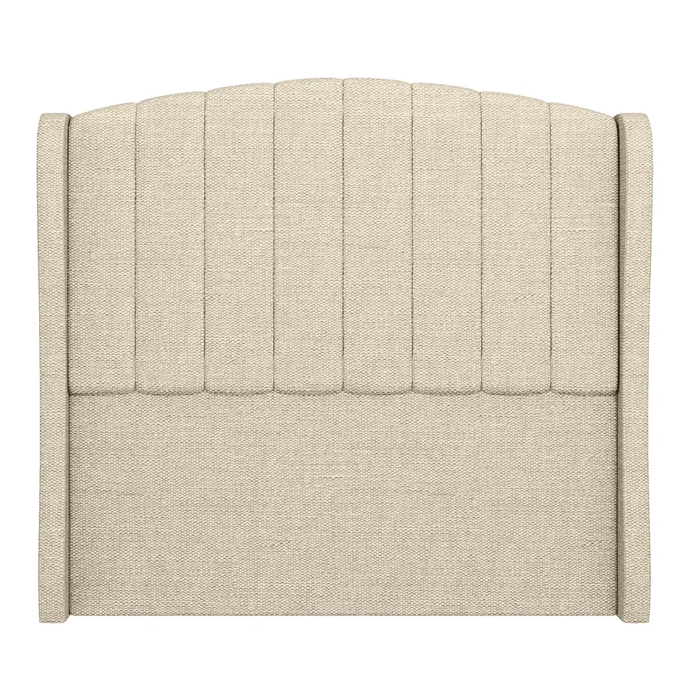 Cabeceira Casal Cama Box 140cm Glenda Z04 Linho Bege - Mpozenato