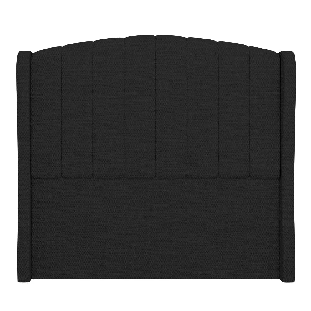 Cabeceira Casal Cama Box 140cm Glenda Z04 Linho Preto - Mpozenato