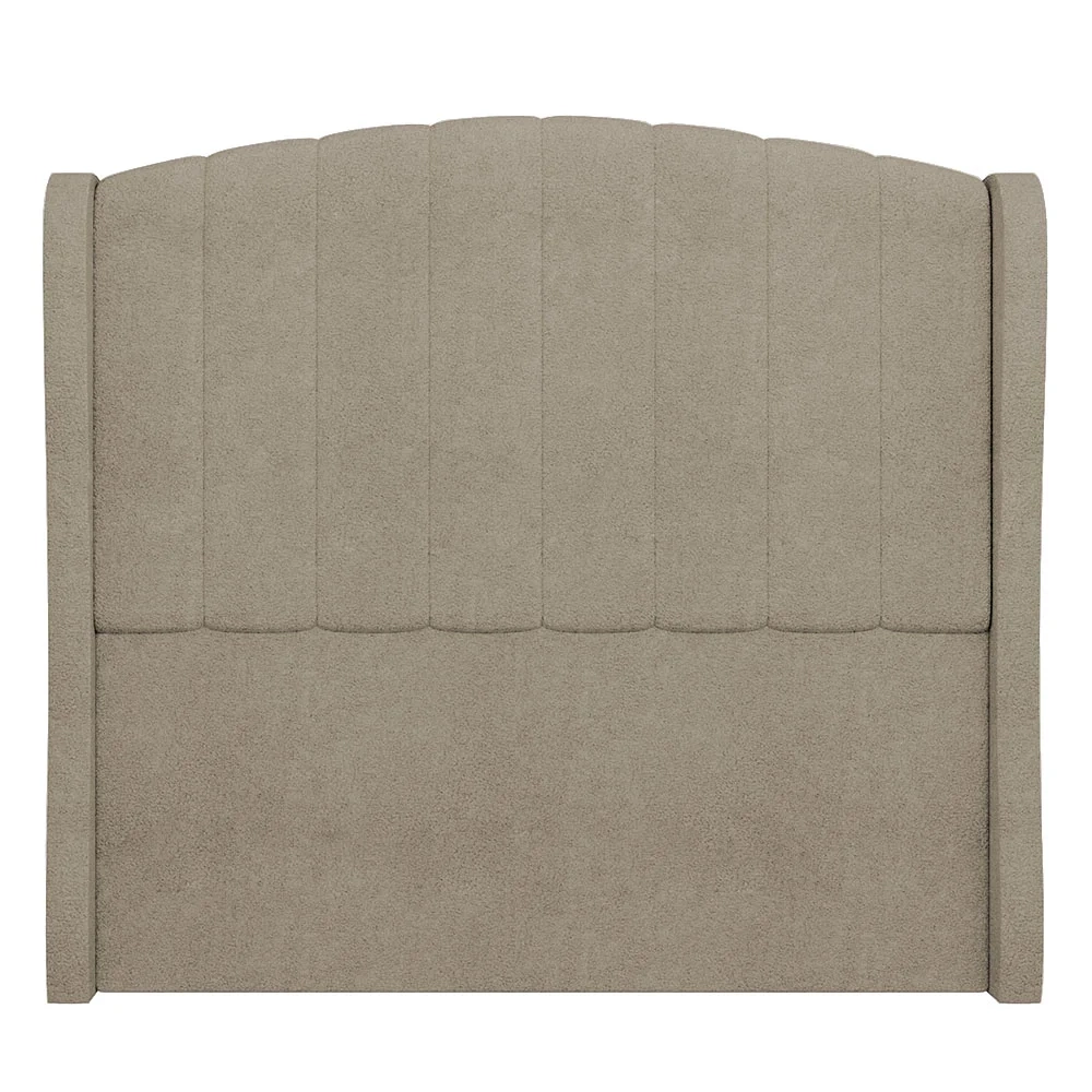 Cabeceira Casal Queen Cama Box 160cm Glenda Z04 Boucle Capuccino - Mpozenato