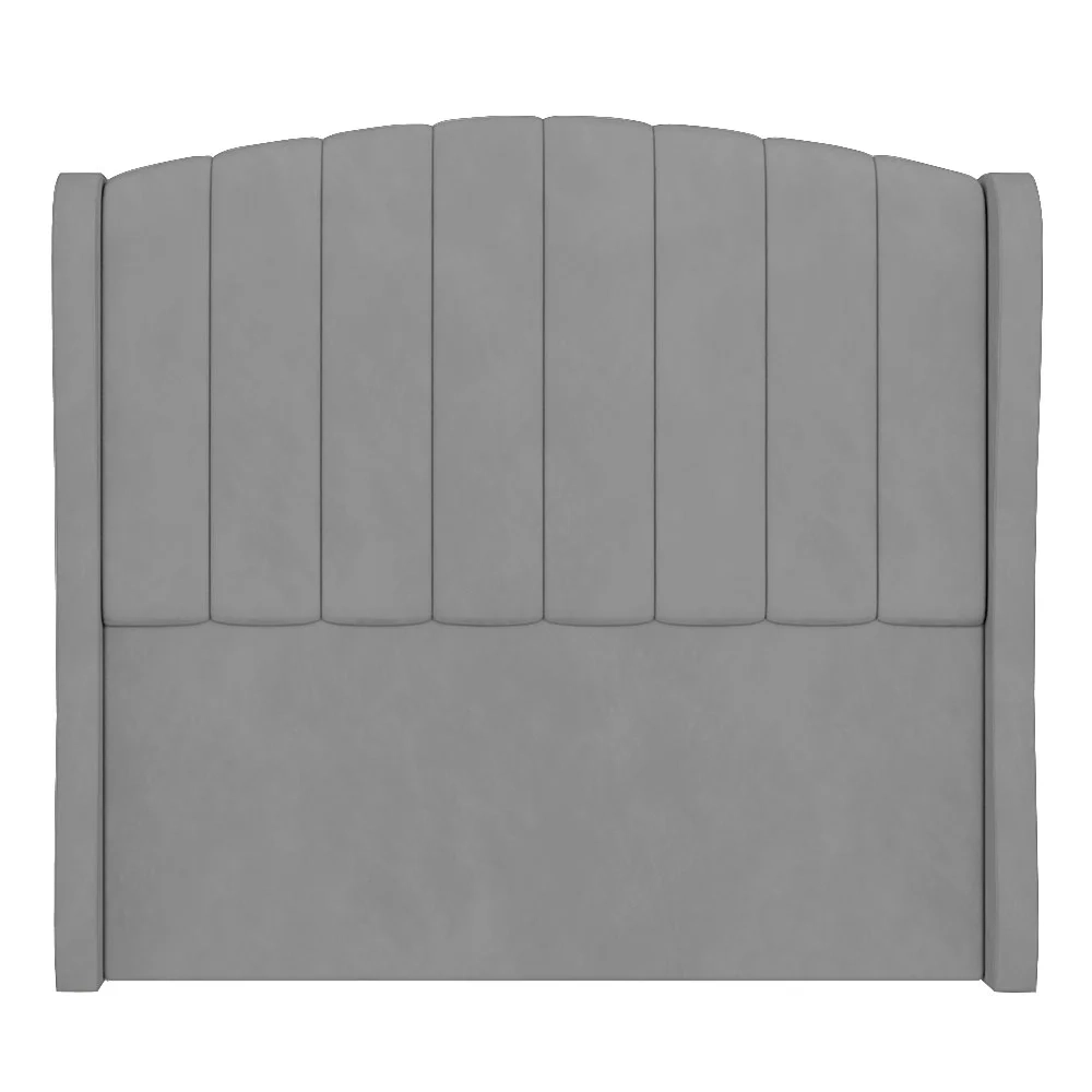 Cabeceira Casal Queen Cama Box 160cm Glenda Z04 Veludo Cinza - Mpozenato