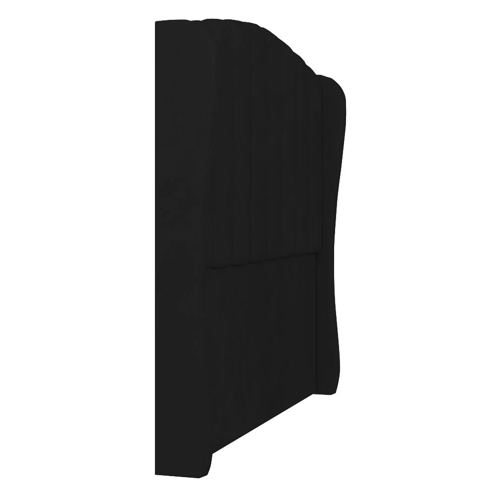 Cabeceira Casal Queen Cama Box 160cm Glenda Z04 Veludo Preto - Mpozenato