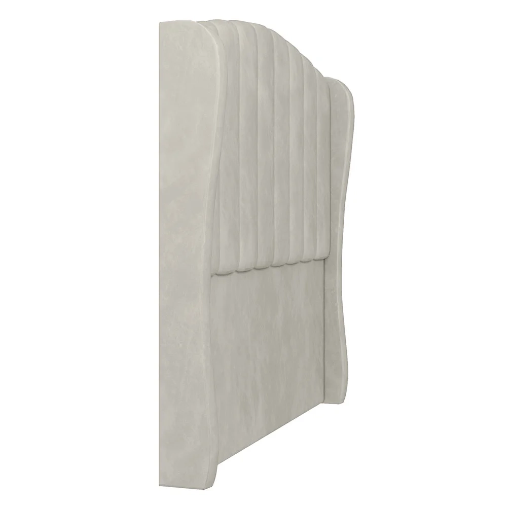 Cabeceira Casal Queen Cama Box 160cm Glenda Z04 Veludo Bege - Mpozenato