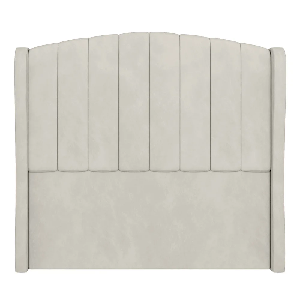 Cabeceira Casal Queen Cama Box 160cm Glenda Z04 Veludo Bege - Mpozenato