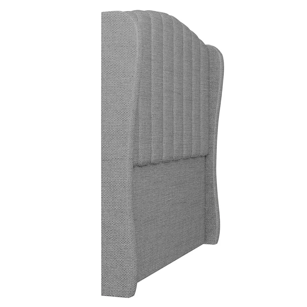 Cabeceira Casal King Cama Box 195cm Glenda Z04 Linho Cinza - Mpozenato