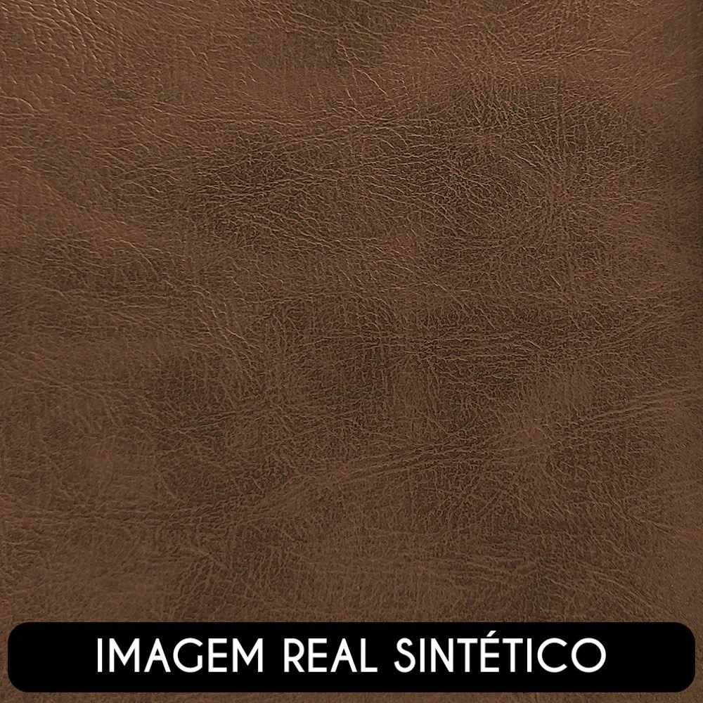 Poltrona Decorativa Orgânica para Sala Belarus Z08 Sintético Marrom - Mpozenato