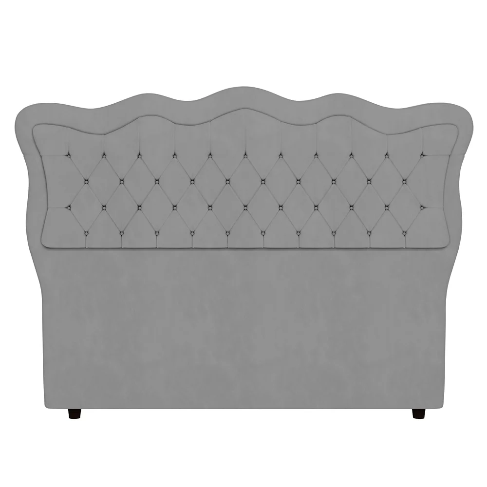 Cabeceira Casal Cama Box 140cm Oregon Z04 Veludo Cinza - Mpozenato