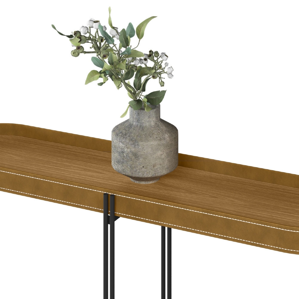 Aparador e Mesa de Centro Estilo Industrial Ville Caramelo L06 - Mpozenato