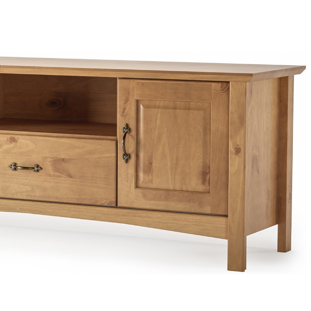 Rack TV 60 Pol 160cm Madeira 2 Portas Hazel Carvalho Z25    - Mpozenato