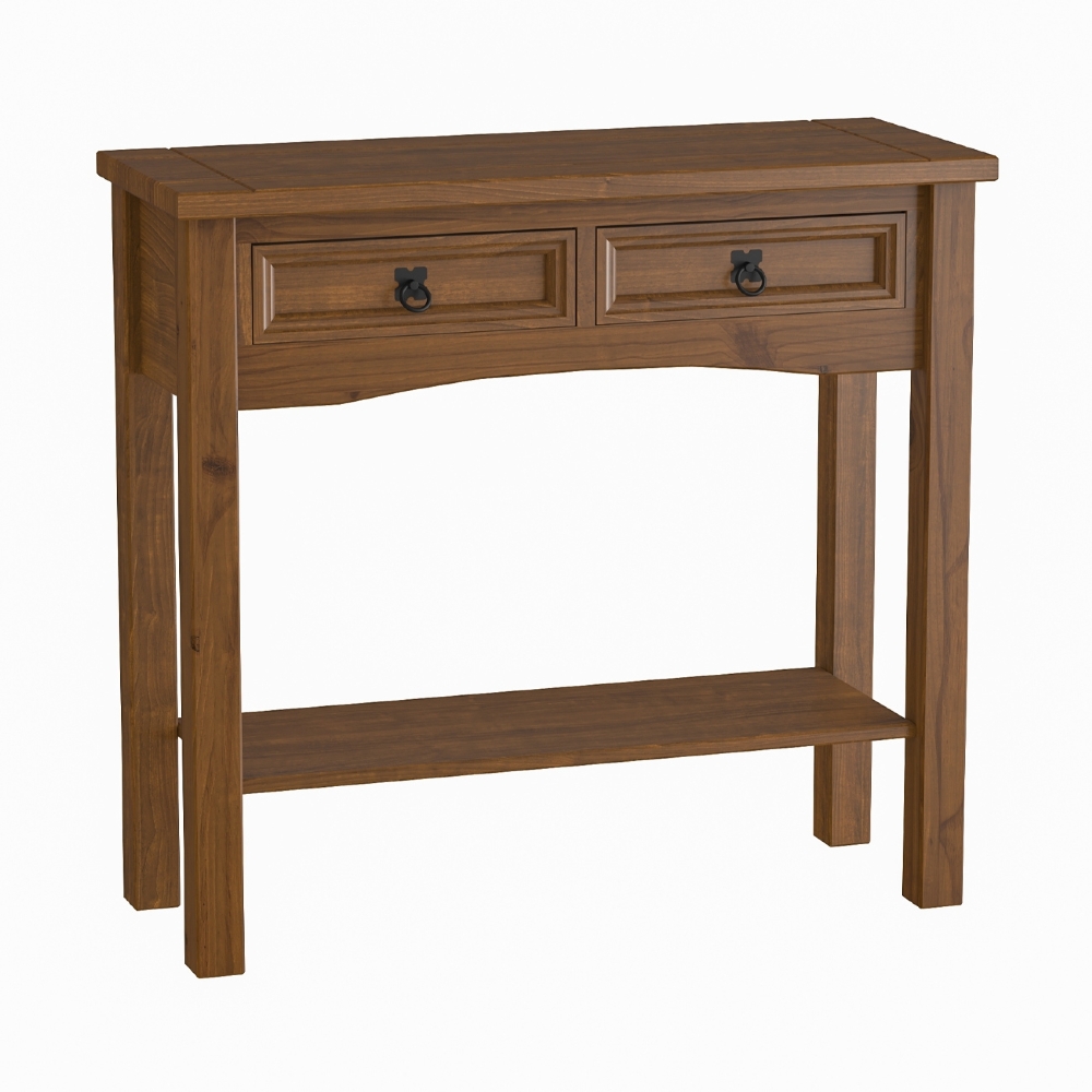 Aparador Sala de Estar 91cm Madeira 2 Gavetas Henry Imbuia Fosco Z25 - Mpozenato