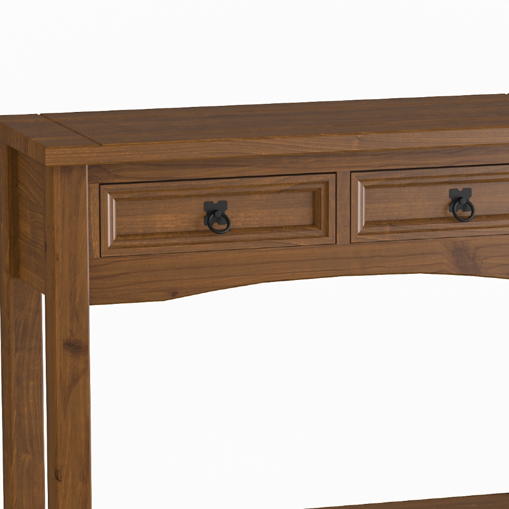 Aparador Sala de Estar 91cm Madeira 2 Gavetas Henry Imbuia Fosco Z25 - Mpozenato