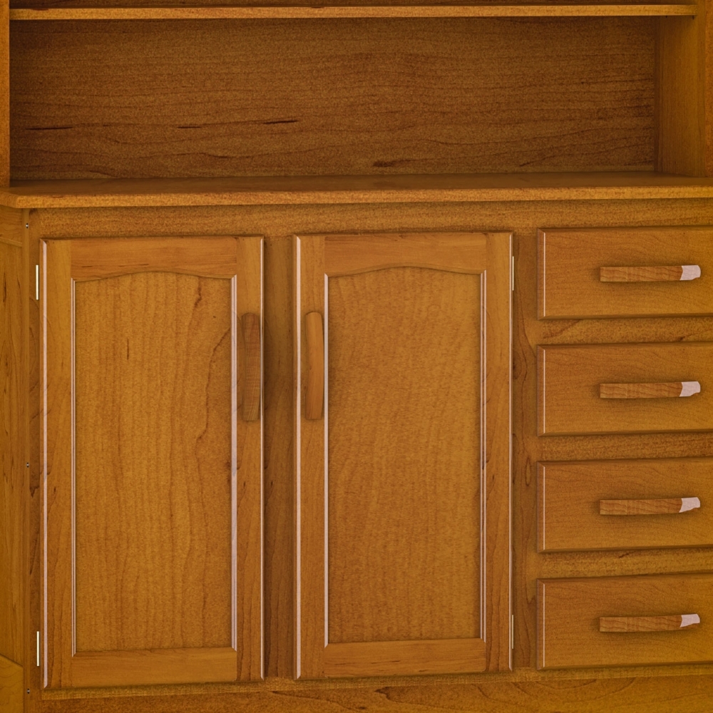 Armário Cozinha Compacta 120cm Madeira 5 Portas Kyle Imbuia Z25 - Mpozenato